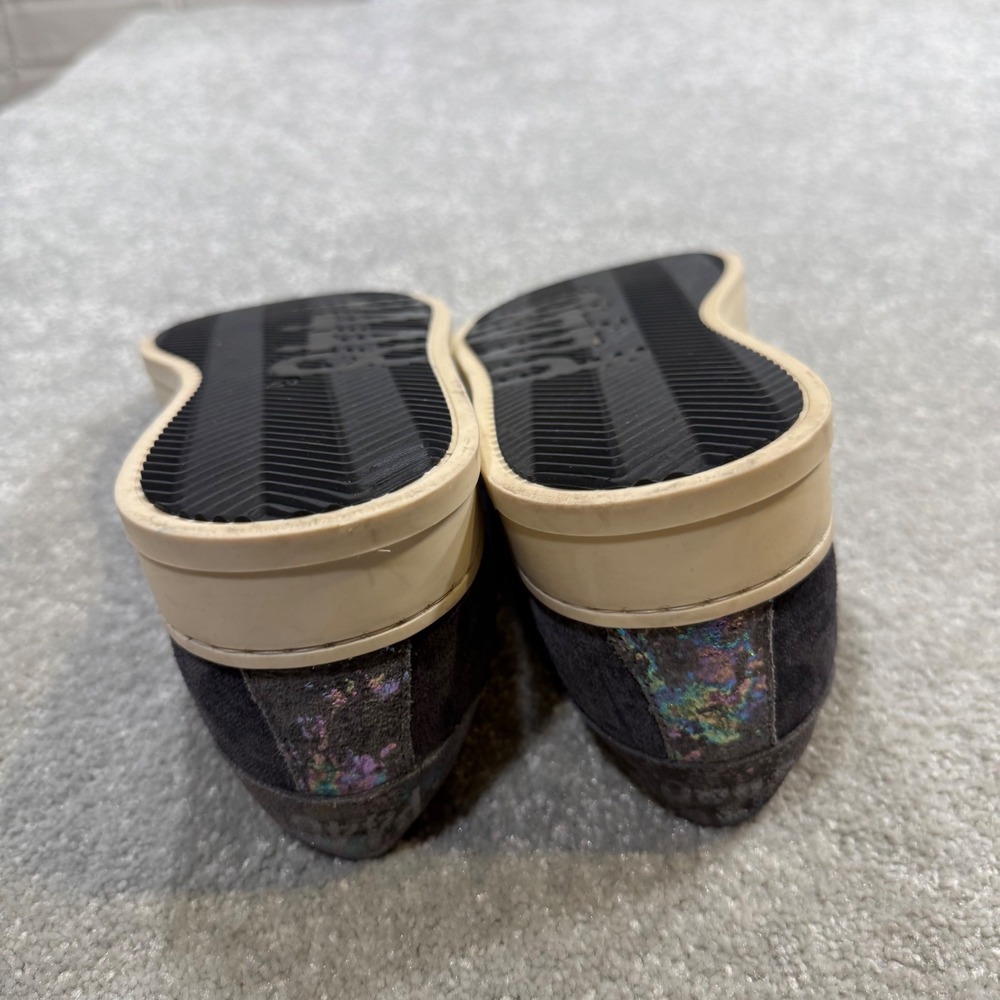 P448 Jack Blackden Low Top Sneakers Grey Suede Iridescent EU 38 Made in Italy - Picture 13 of 15
